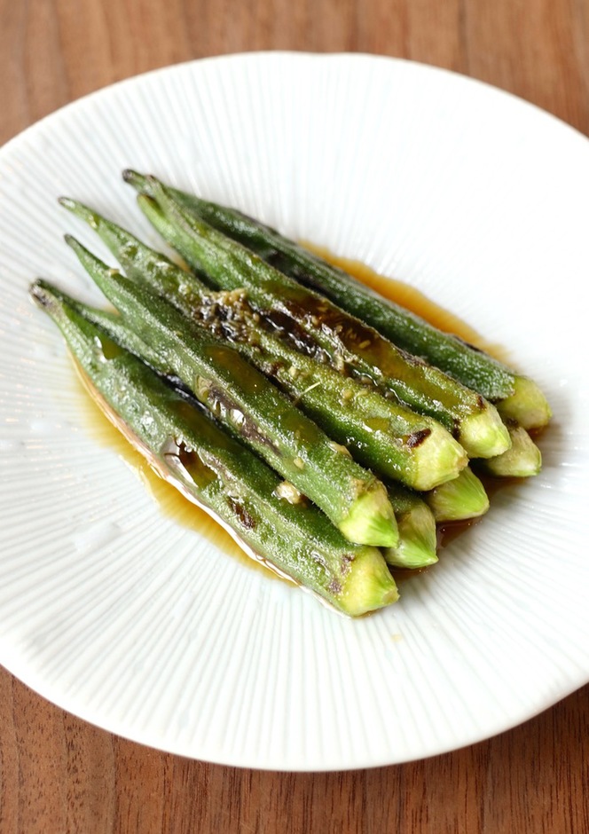 ナスとオクラの焼き浸し