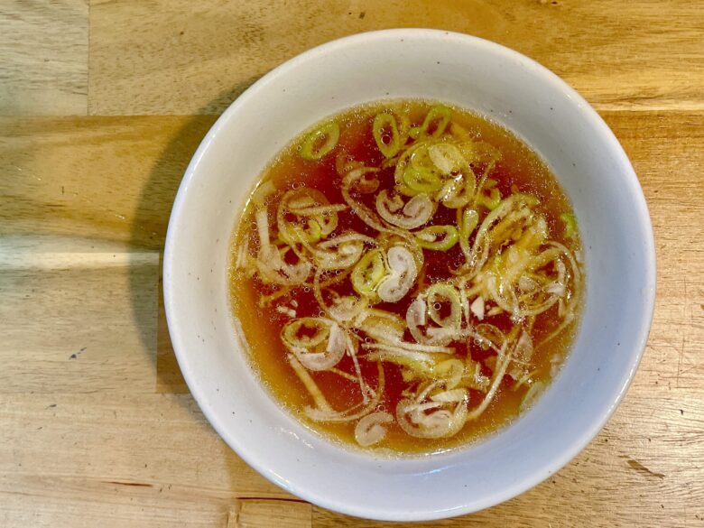 小籠包の中華春雨スープ