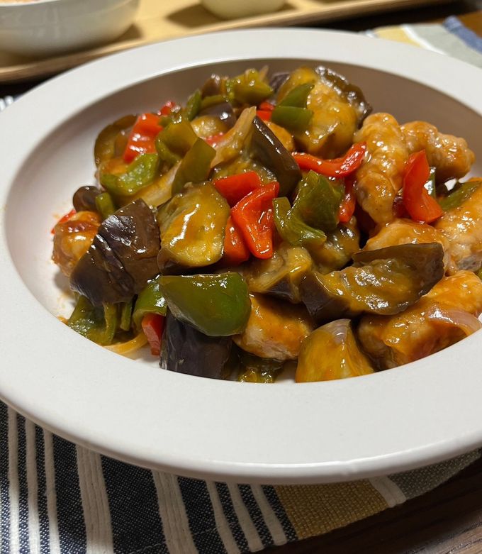 なすぶた☆ナスの酢豚風炒め物