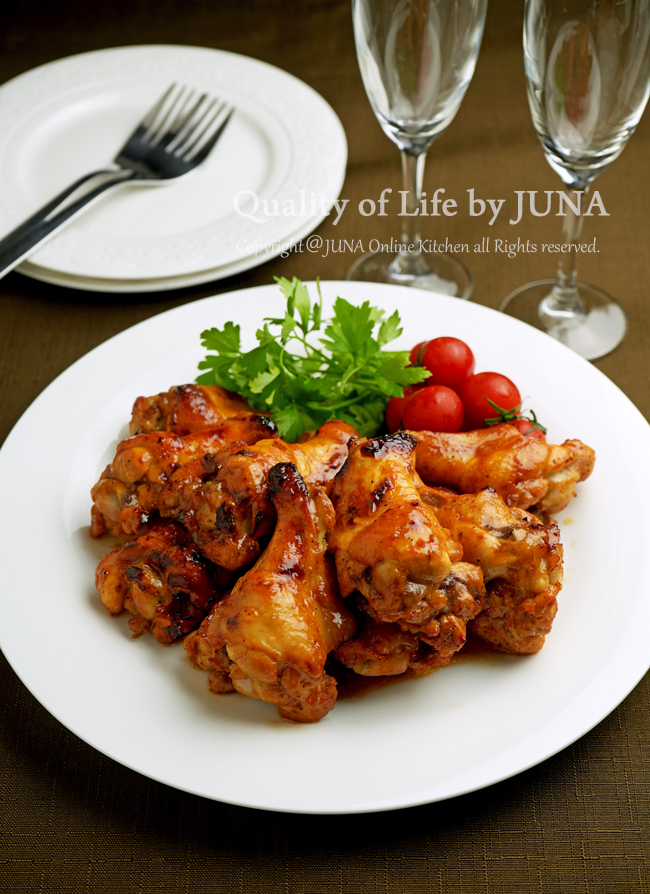 混ぜて・オーブンで焼く！簡単「鶏肉 手羽元 のディルとヨーグルト&マスタードのオーブン焼き」作り方・レシピ。 - こにはめも