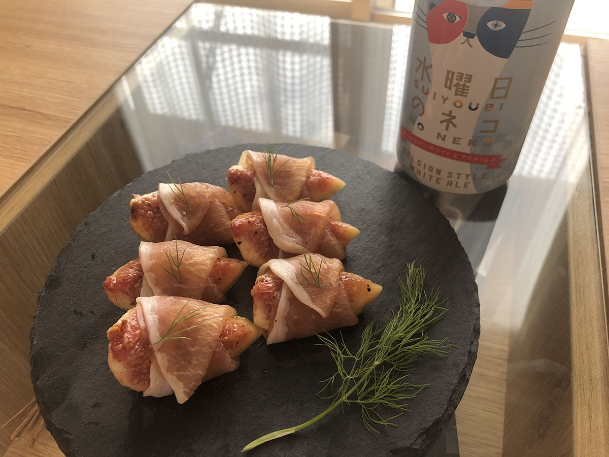 お洒落おつまみ♪アボ生ハムのオープンバゲット