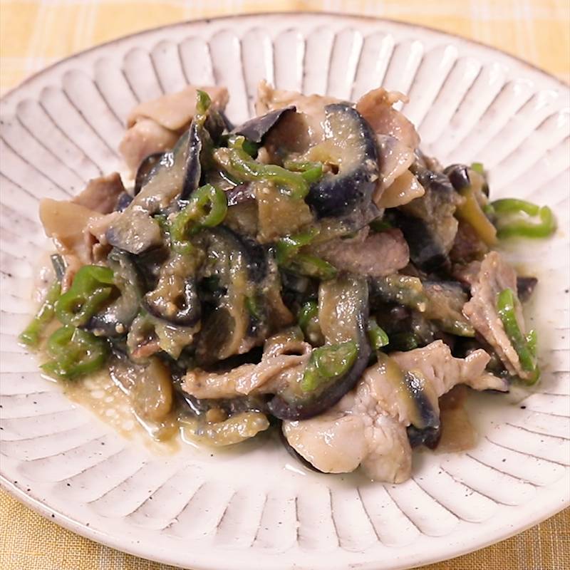 男性ウケ抜群★なすピーマン玉ねぎ豚肉味噌炒め