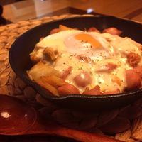 ウインナー卵キムチ炒め