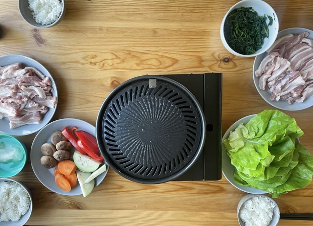 BRUNOでサムギョプサル風なおうちごはん。タレは豆板醤のレシピで。ゴホウビブログ 2