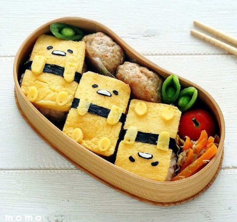 キャラ弁 運動会の旗体操のお弁当♪