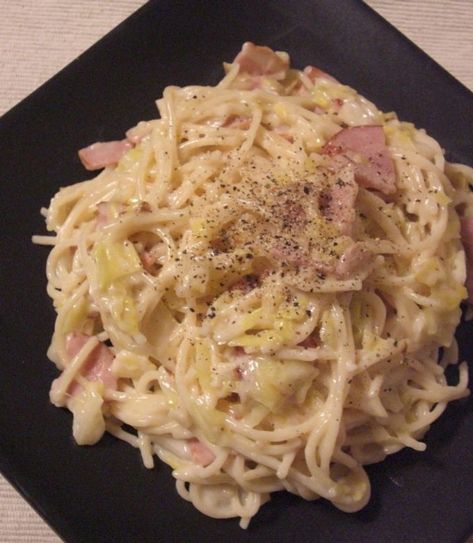 ナチュラルチーズと牛乳で♫濃厚カルボナーラ