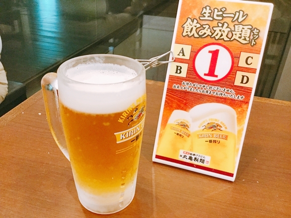 丸亀製麺 ビール飲み放題＋料理付きで1000円の神メニュー！これは毎日でも通ってしまいそう - ぐるなび みんなのごはん