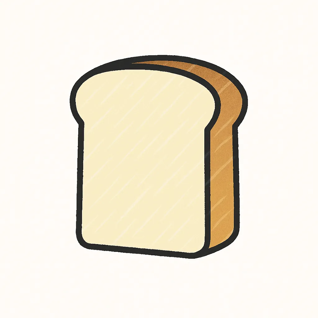 焼きそば パンイラストのフリー素材イラストイメージ