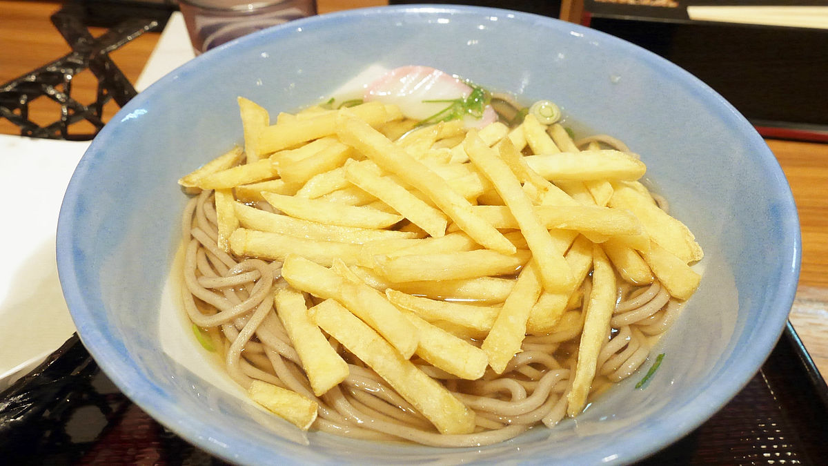 食べ歩き 若菜そば 十三店バスと献血のたび