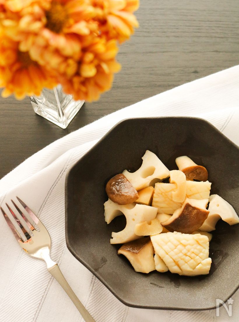 コストコ冷凍イカとキャベツのバターしょうゆ炒め