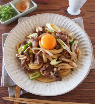 お財布にやさしい豚すき焼きうどんレシピ