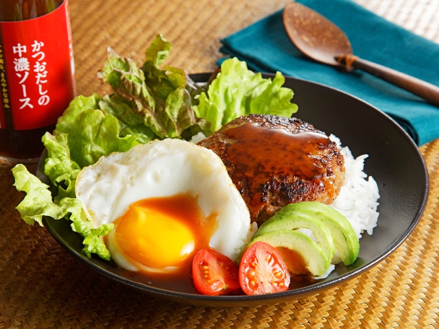 ワンパン＼ロコモコ風そぼろ丼