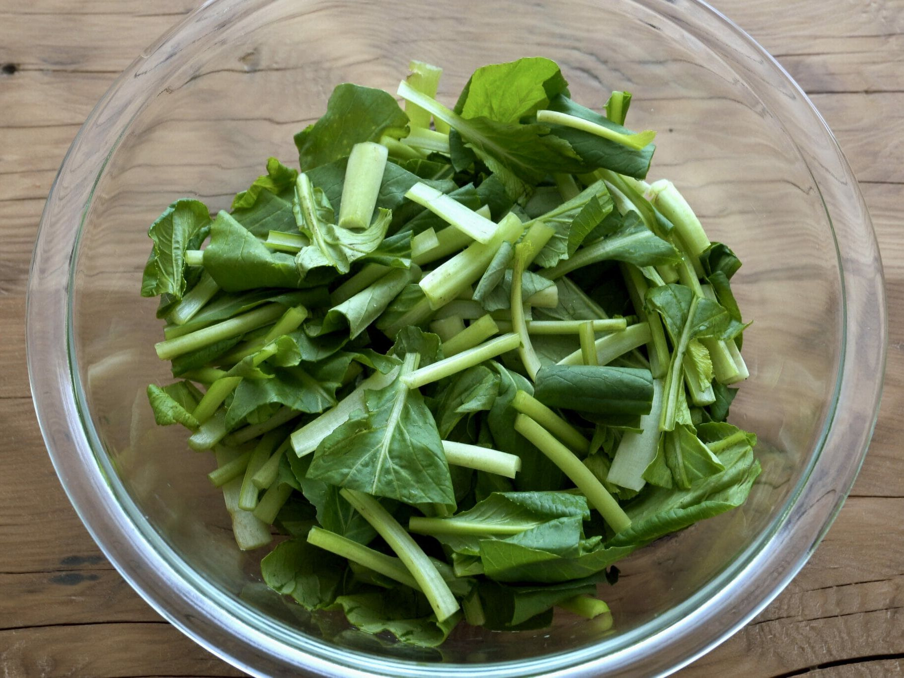 電子レンジで簡単！小松菜の茹で方