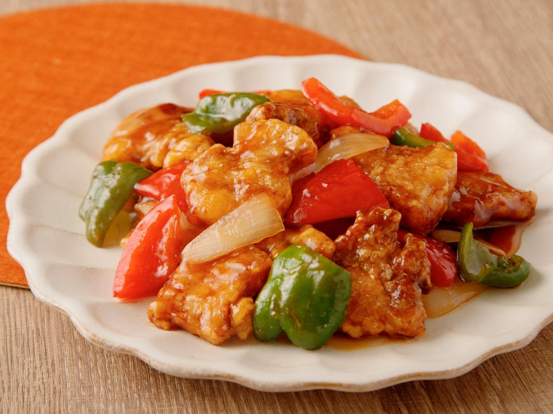 なすの黒酢酢豚2 - 商品企画・レシピ開発・撮影・フードコーディネートのことならLove Table Labo. ラブテーブルラボ