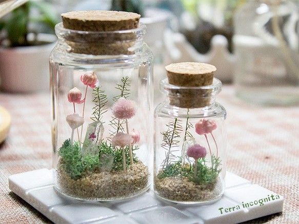 新鮮！ 100均のボトルで、ドライフラワーのインテリア プチプラ花コーデ Vol.75GardenStoryガーデンストーリー