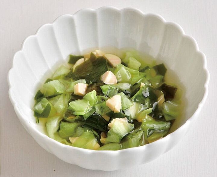 たらとキャベツの和風ごはん