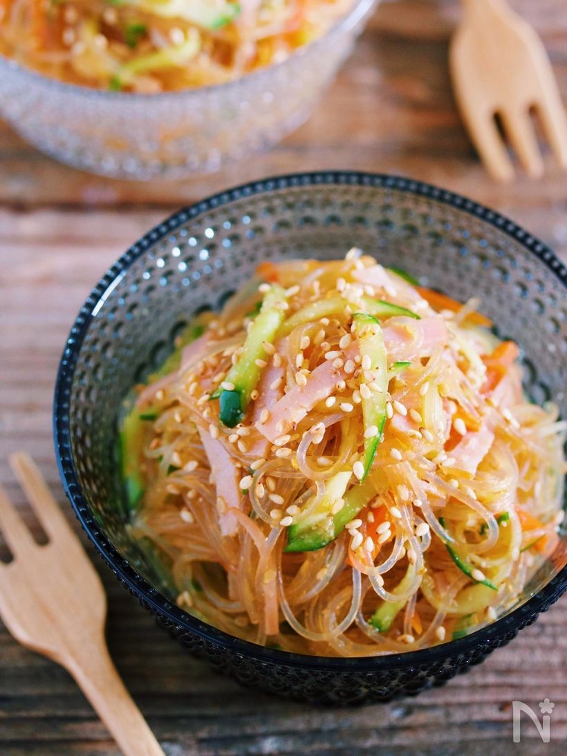 旨にんにくでエビチリたまダレ