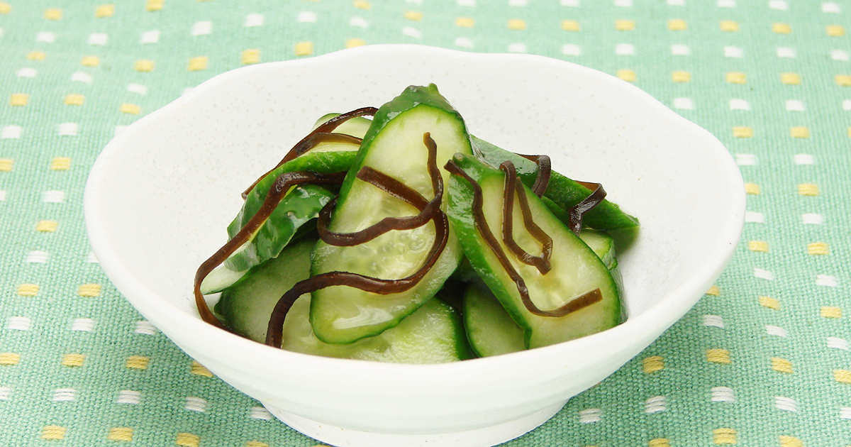 きゅうりと塩昆布のお漬物 ごま油風味 浅漬け