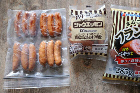 ソーセージ・ウインナーの冷凍保存方法は？賞味期限はどのくらい？食・料理オリーブオイルをひとまわし