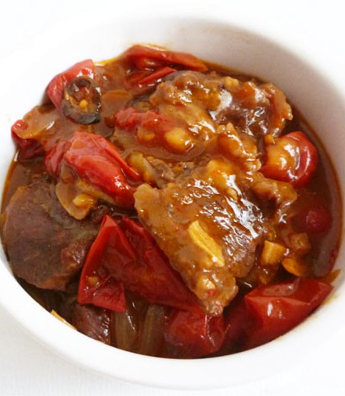 ミルクがけ♪ビーフシチュ