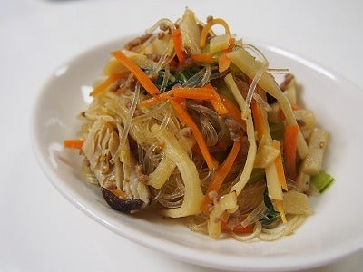 お野菜たっぷり♥ひき肉入りのチャプチェ風 レシピ・作り方