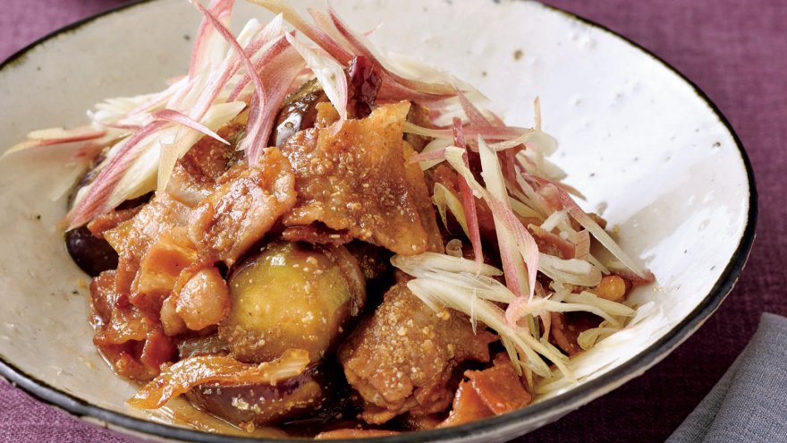 豚肉とナスの甘辛炒め弁当カフェ工房和味 なごみ