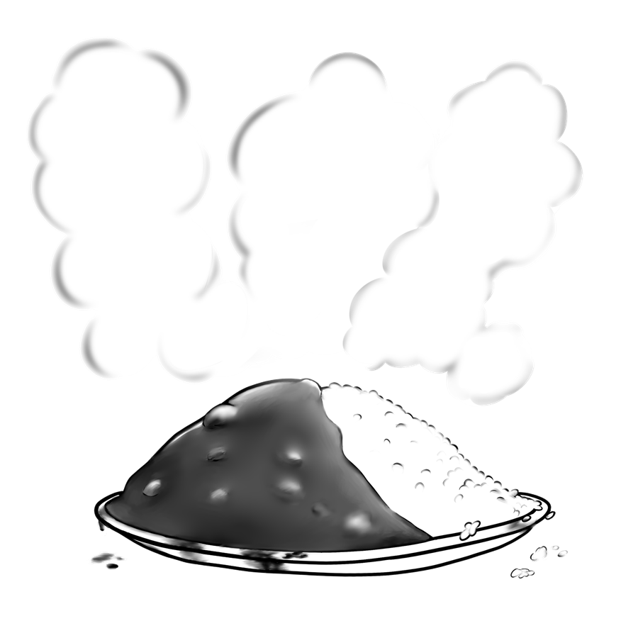 黒と白、モノトーン、線画のイラスト。手書き、ファッション、ファッション、カレー、タイプライター、ケーキ。のイラスト素材・ベクター Image184005125