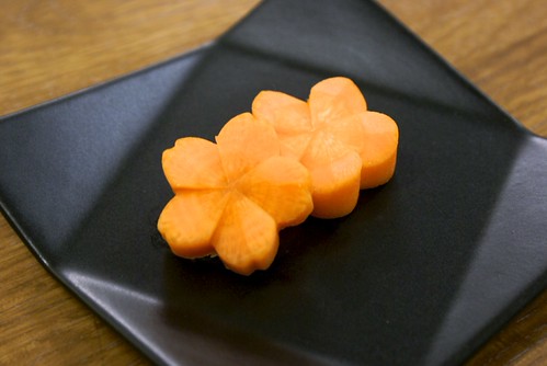 型抜きなくても★星型の人参 飾り切り