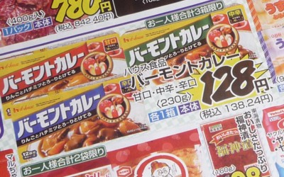 新聞広告 ハウスバーモントカレーdesign workstong-poo graphics
