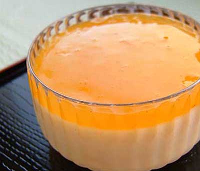 材料2つ！ミキサーで簡単♡柿プリン