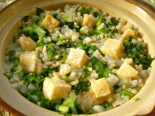 シンプルな味わい！ 七草チャーハン