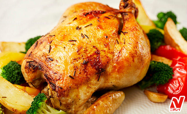 ローストチキン入り炊き込みご飯