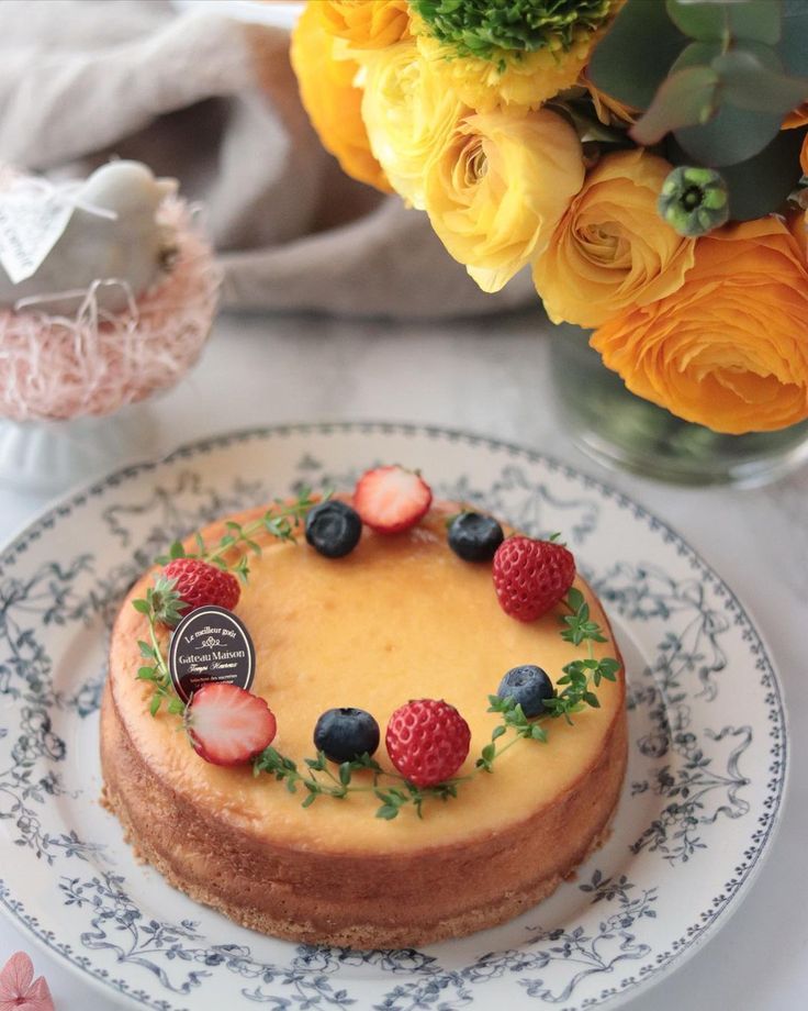 しっとり濃厚ベイクドチーズケーキ♪