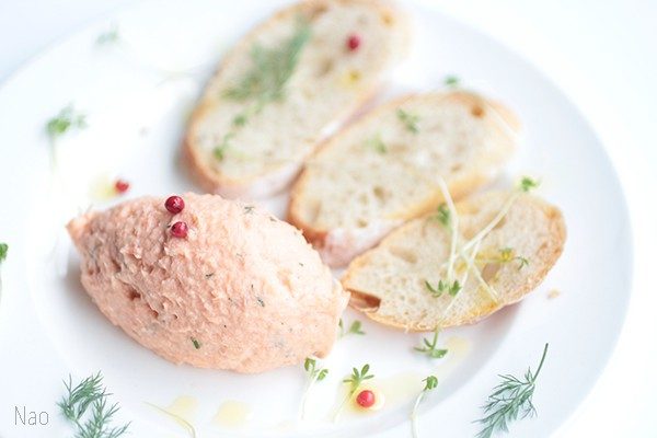 サーモンのリエット