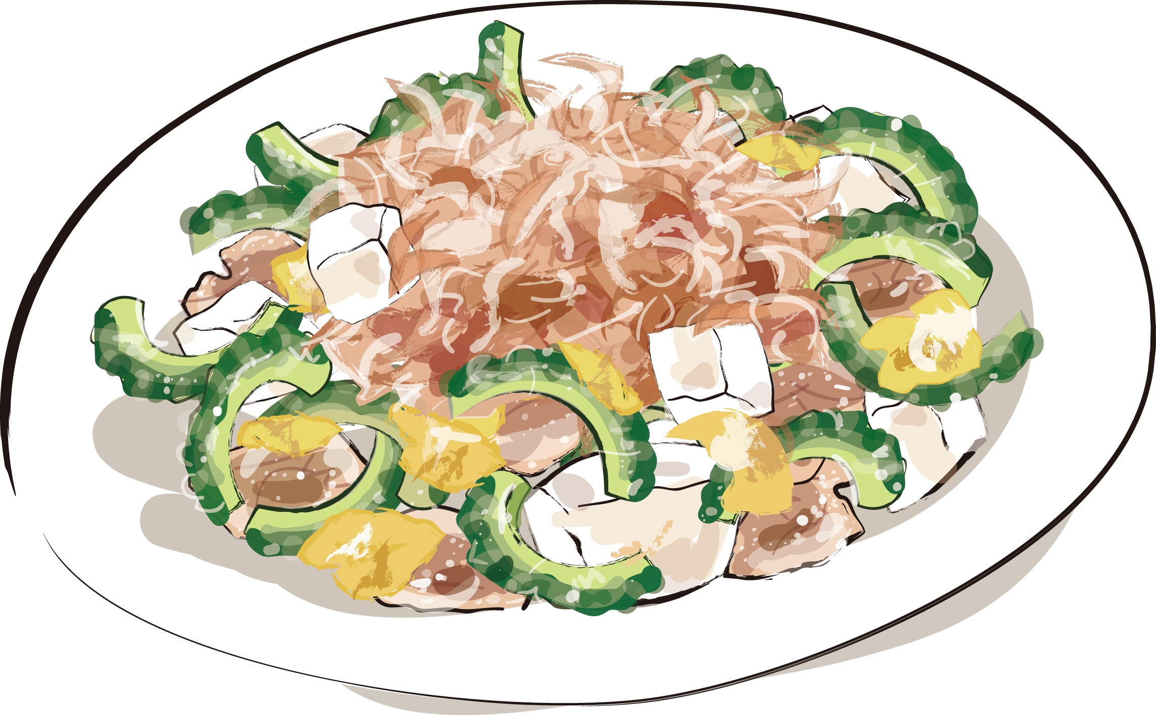 ゴーヤチャンプルー イラストのイラスト素材31101548- PIXTA