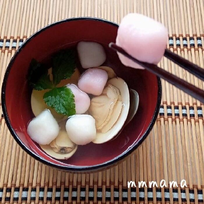 ひなまつりに❀蛤のお吸い物