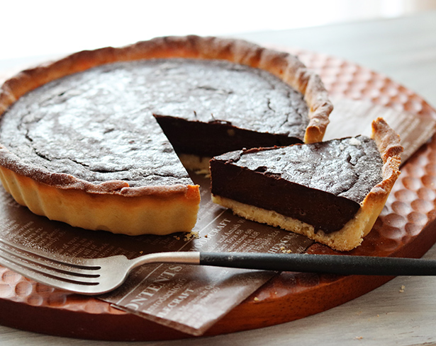 材料4つ！焼かない！濃厚生チョコタルト