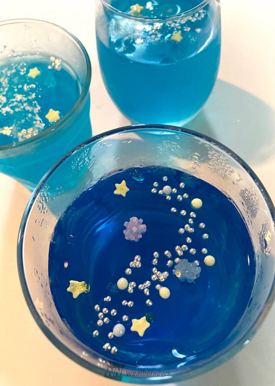 星空をイメージした 七夕ゼリー を作りました＊LEE