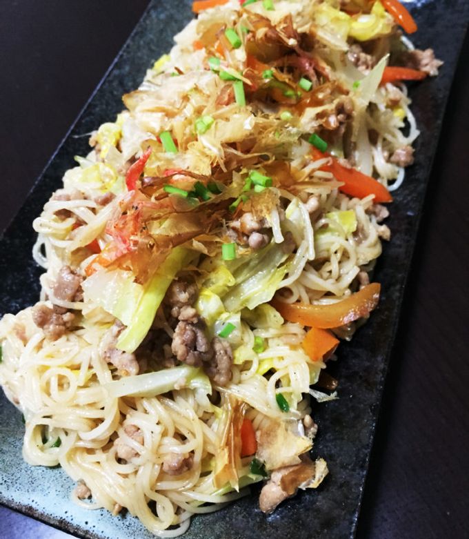 そうめんチャンプルー めんつゆで味付け簡単