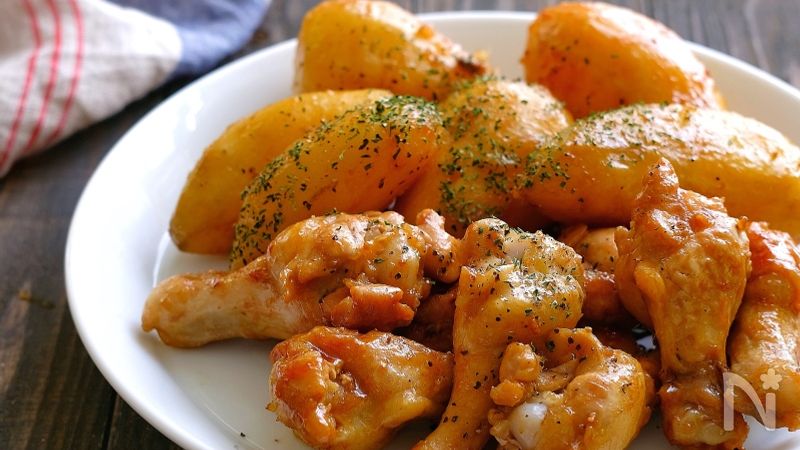 バレンタインごはんに！炊飯器で簡単鶏手羽元とじゃがいものトマト煮 : ぱおの簡単おうちごはん Powered by ライブドアブログ