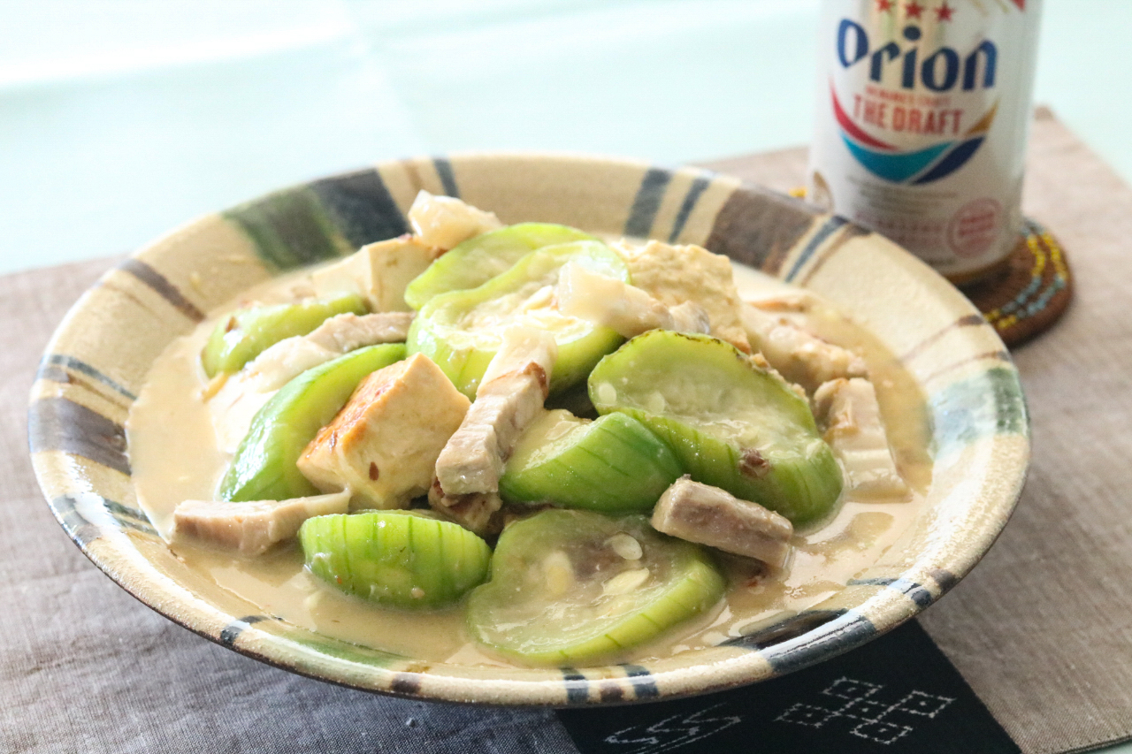 ヘルシーライフ 塩とごま by momoniwa： ナーベラー へちま の生姜醤油お浸し