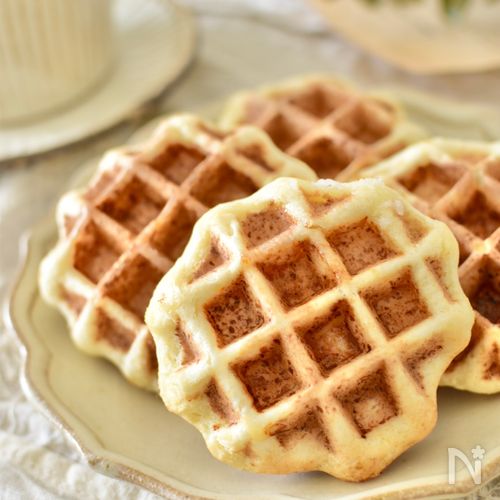 まるでお店！本格ワッフル ホットケーキミックスで簡単♪