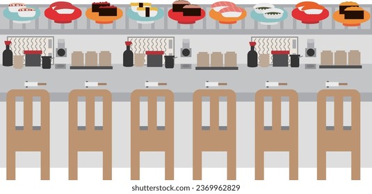 家族 回転寿司イラスト - No: 697419無料イラスト・フリー素材なら「イラストAC」