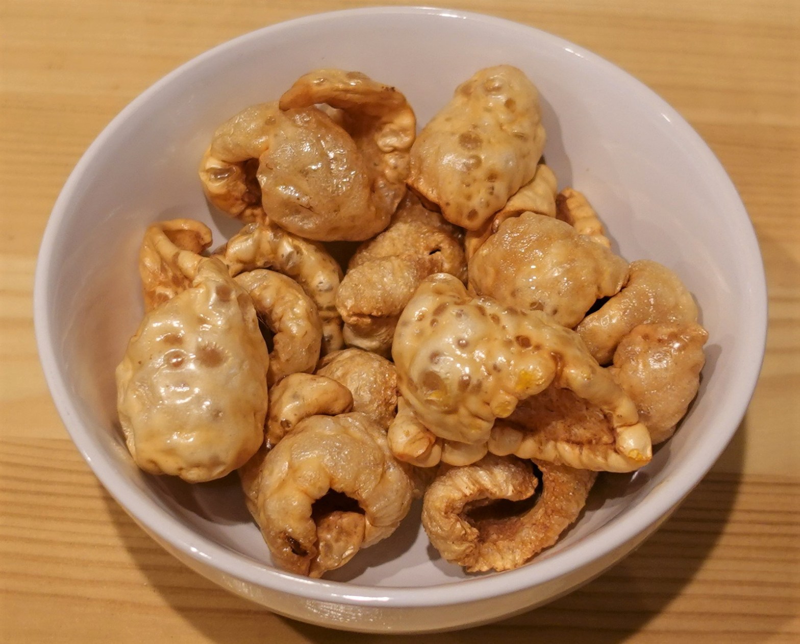 大根の皮と豚肉のフリット