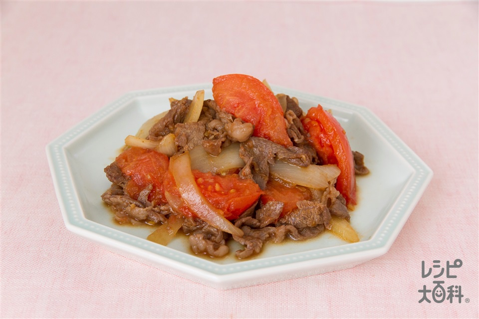 牛肉とトマトの卵炒め