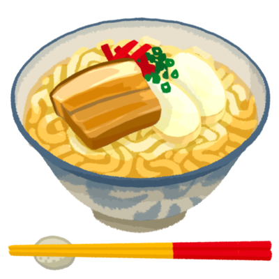 無料イラスト かわいいフリー素材集: ソーキそば・沖縄そばのイラスト