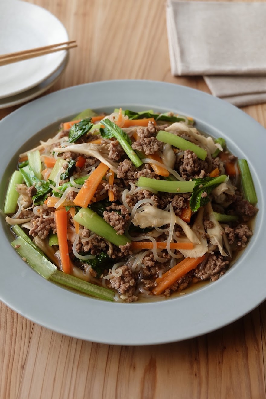 フライパンひとつで簡単！ 白菜チャプチェ