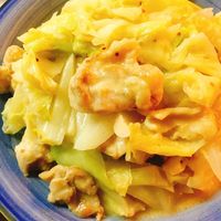 春キャベツ・トマト・豚肉の粒マスタード炒め。 - 未分類