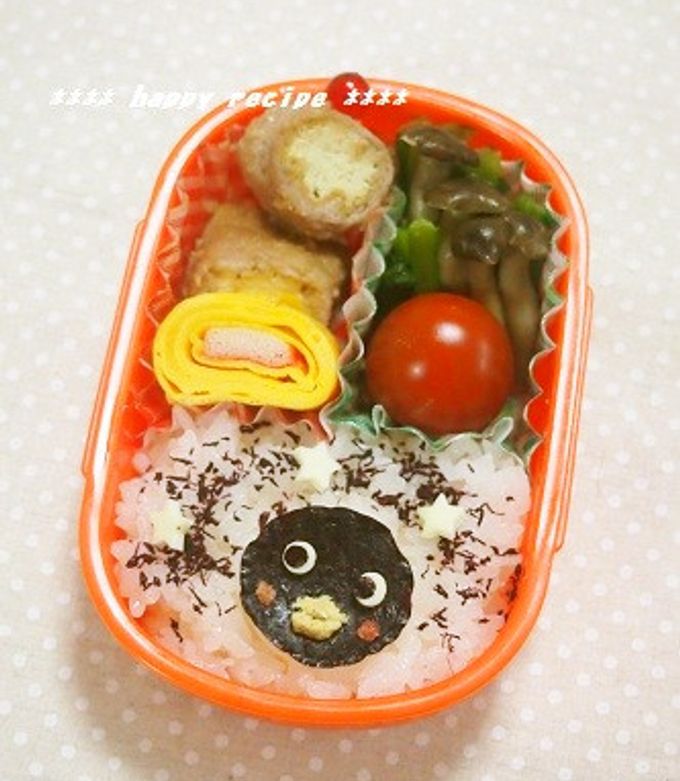 簡単海苔アート☆キャラ弁 うさまるFIGHT弁当♪