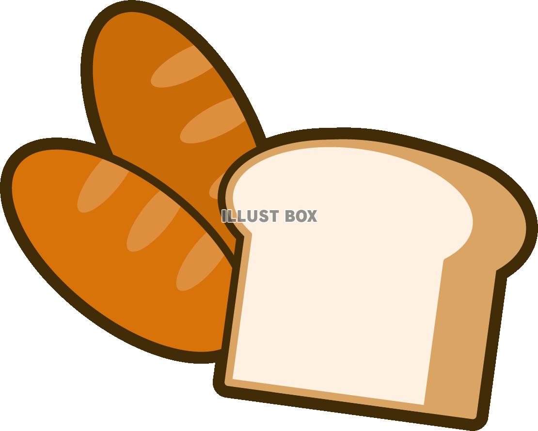 パン 食べ物・飲み物 その他一般・装飾 の無料イラスト介護アンテナ